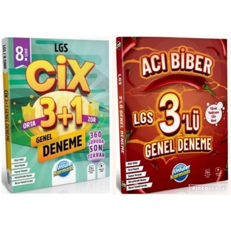 2024 Ünlüler Karması LGS Acı Biber ve Cix Deneme Seti