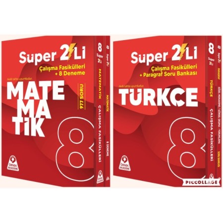 8. Sınıf Süper İkili Türkçe & Matematik Seti - 2026