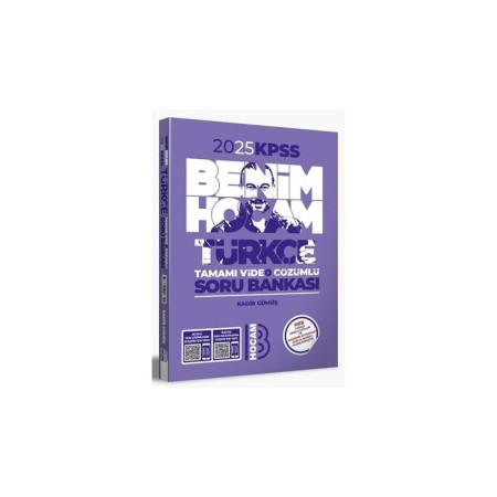 2025 KPSS Türkçe Tamamı Çözümlü Soru Bankası Benim Hocam