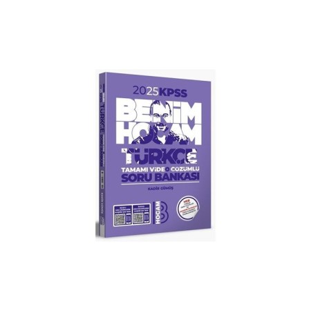 2025 KPSS Türkçe Tamamı Çözümlü Soru Bankası Benim Hocam