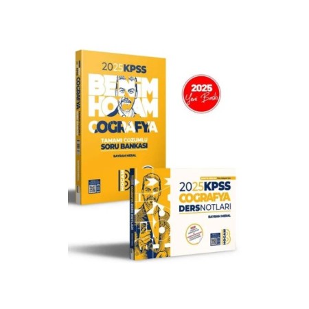 2025 KPSS Coğrafya Ders Notları ve Tamamı Çözümlü Soru Bankası Seti Benim Hocam Yayınları