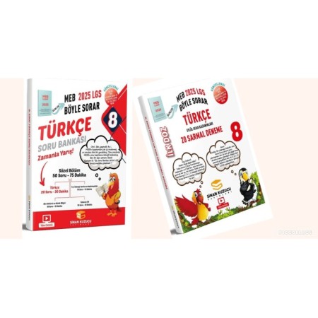 Sinan Kuzucu 8. Sınıf LGS Türkçe Soru Bankası ve İlk Doz Türkçe Deneme