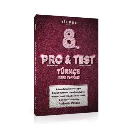 Bilfen Yayıncılık 8. Sınıf Türkçe ProTest Soru Bankası
