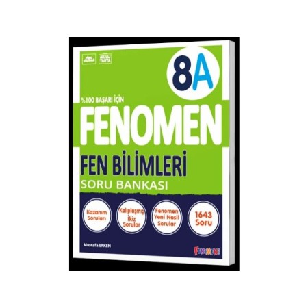 8. Sınıf LGS Fen Bilimleri A Fenomen Soru Bankası