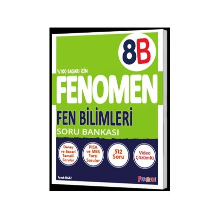 8. Sınıf LGS Fenomen Fen Bilimleri B Soru Bankası