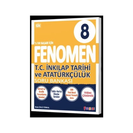 8. Sınıf lgs T.C. İnkılap Tarihi ve Atatürkçülük Fenomen Soru Bankası