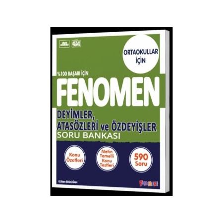Fenomen 8. Sınıf LGS Deyimler Atasözleri ve Özdeyişler Soru Bankası