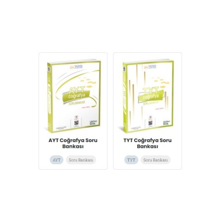 345 Yayınları TYT AYT Coğrafya Soru Seti / 2024