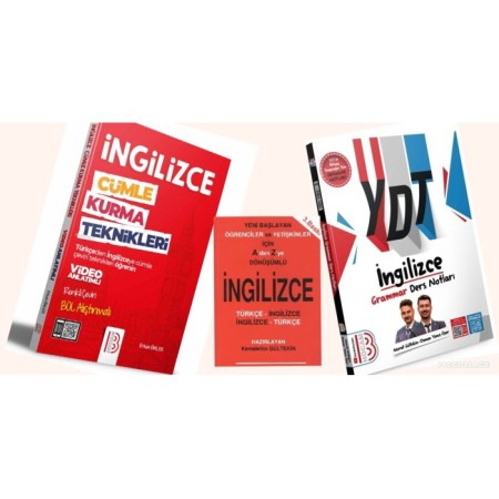 YDS YDT İngilizce Gramer Notları & İngilizce Cümle Kurma Teknikleri & A dan Z ye İngilizce