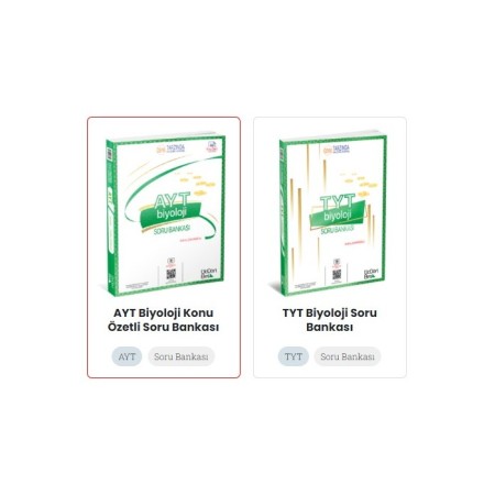 345 TYT AYT Biyoloji Soru Bankası Seti / 2024