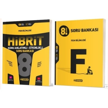 HIZ 8. SINIF LGS FEN SORU BANKASI & LGS FEN BİLİMLERİ HİBRİT Soru Bankası