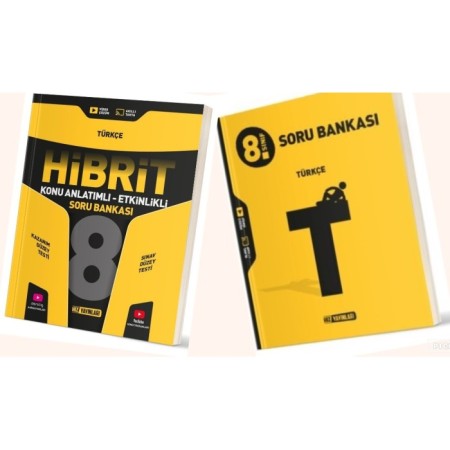 HIZ 8. SINIF LGS TÜRKÇE SORU BANKASI & LGS TÜRKÇE HİBRİT Soru Bankası