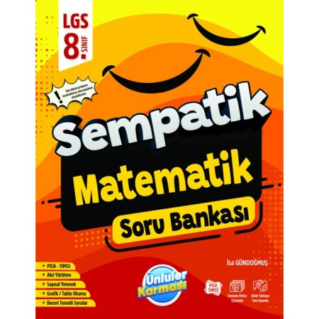 8. Sınıf Sempatik LGS Matematik Soru Bankası Ünlüler Karması