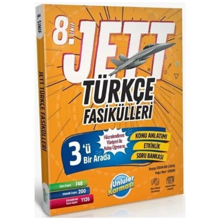 2026 | 8. Sınıf Türkçe JETT Soru Fasikülleri Ünlüler Karması