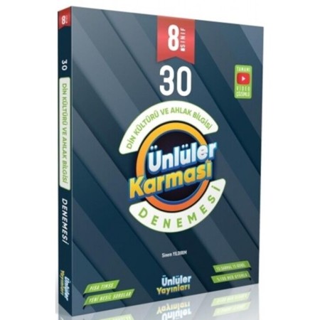 Ünlüler Karması 8. Sınıf LGS Din Kültürü ve Ahlak Bilgisi 30 Branş Deneme