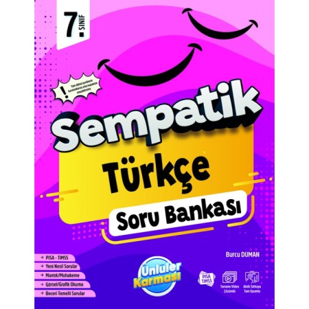 7. Sınıf Sempatik Türkçe Soru Bankası Ünlüler Karması 2026