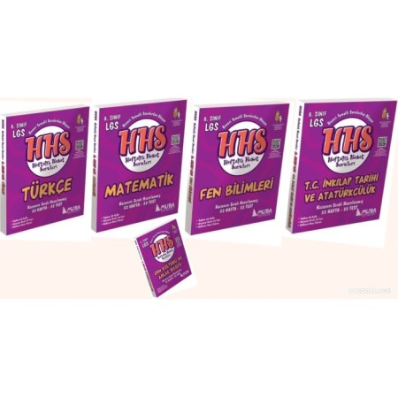 8. SINIF LGS HAFTALIK HASAT SORU BANKALARI (HHS) SETİ | MUBA YAYINLARI