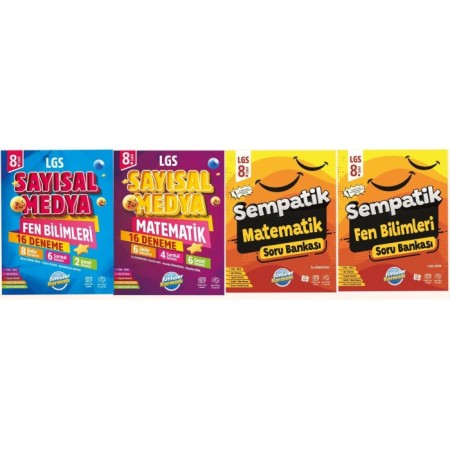 Ünlüler Karması 8. Sınıf LGS Matematik Fen Soru Bankası ve LGS Deneme Seti