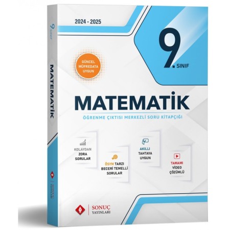 9. Sınıf Matematik Modüler Set Sonuç Yayınları 2025