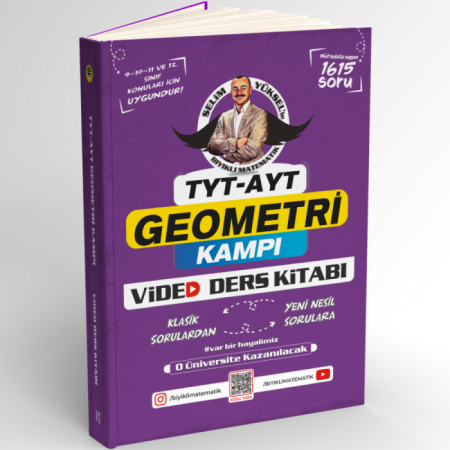 Bıyıklı Matematik TYT AYT Geometri Kampı Video Ders Kitabı 2023