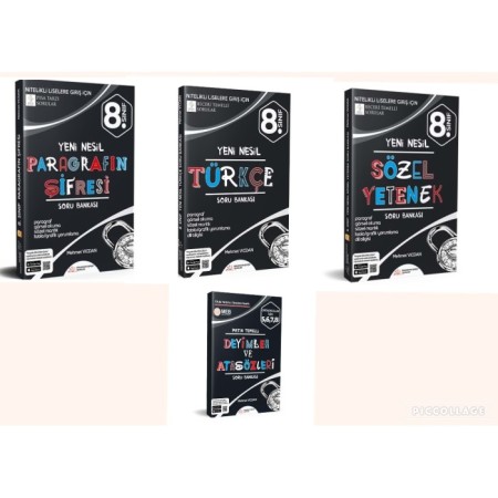 8. Sınıf LGS Türkçe Paragraf Sözel Mantık Deyimler ve Atasözleri Set