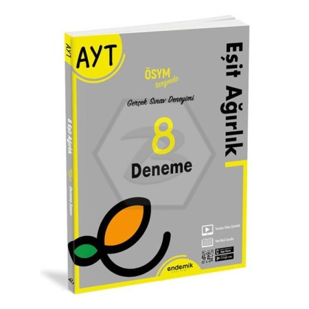 AYT Eşit Ağırlık 8 Deneme Endemik Yayınları