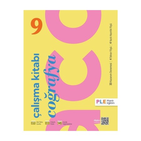 PLE - 9. Sınıf - Çalışma Kitabı - Kazanım Denemeleri - Coğrafya 2025