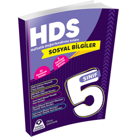 5. Sınıf Sosyal Bilgiler Haftalık Değerlendirme Sınavı HDS