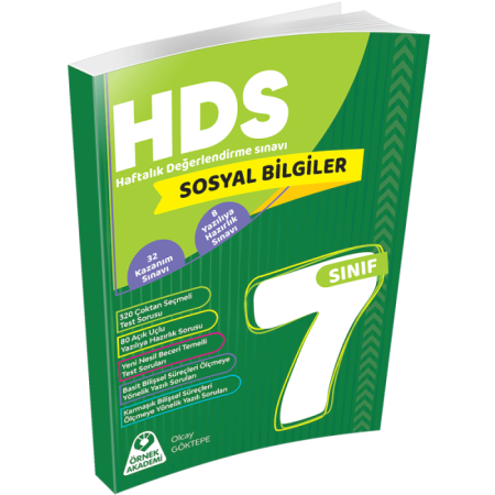 7. Sınıf Sosyal Bilgiler Haftalık Değerlendirme Sınavı HDS
