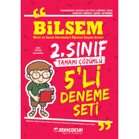 2. Sınıf Bilsem Tamamı Çözümlü 5'li Deneme Seti