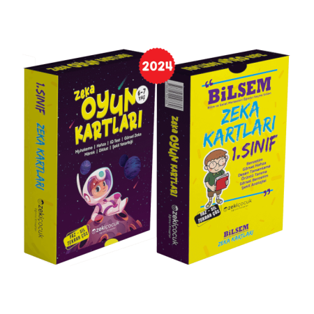 1. sınıf Bilsem Zeka Kartları / 6-7 Yaş Zeka Oyun Kartları Komisyon