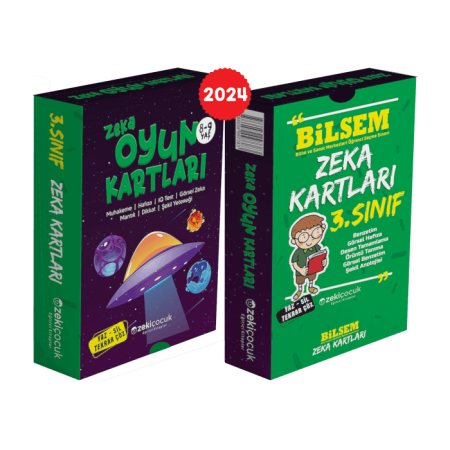3. sınıf Bilsem Zeka Kartları / 8-9 Yaş Zeka Oyun Kartları