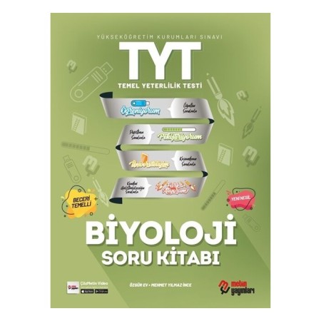 TYT Biyoloji Soru Kitabı Metin Yayınları 