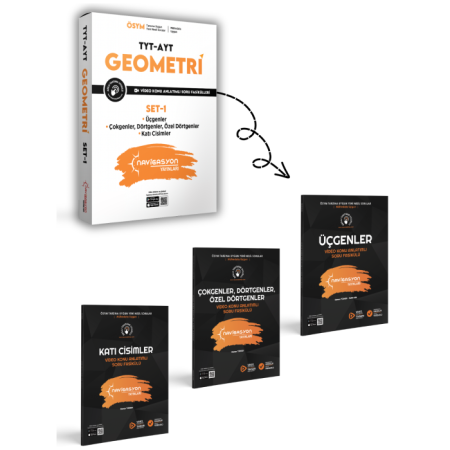 TYT - AYT Geometri Seti-1 (Video Konu Anlatımlı Soru Fasikül Seti)