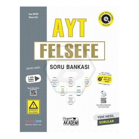AYT FELSEFE Soru Bankası ÜÇGEN AKADEMİ