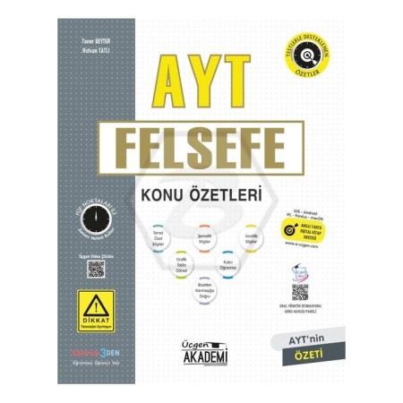 AYT FELSEFE Konu Özetleri ÜÇGEN AKADEMİ