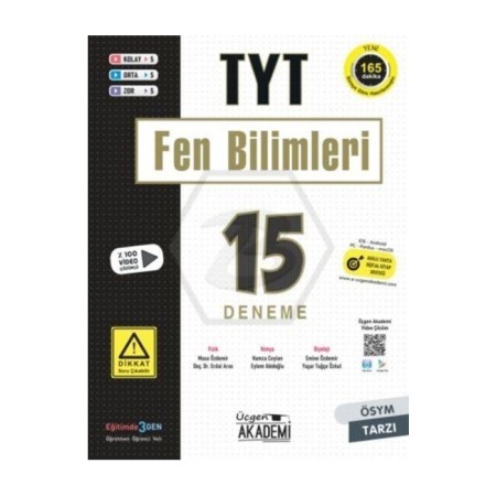 TYT FEN BİLİMLERİ - 15 li Deneme Sınavı ÜÇGEN AKADEMİ