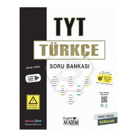 TYT TÜRKÇE Soru Bankası ÜÇGEN AKADEMİ