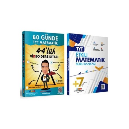 Etkili Matematik Yayınları TYT Matematik Soru Bankası ve 60 Günde TYT Matematik Video Ders Kitabı