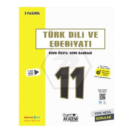 11. Sınıf TÜRK DİLİ VE EDEBİYATI - Konu Özetli Soru Bankası - 3 Fasikül