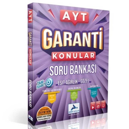 AYT Garanti Konular Esit Ağırlık Sözel Soru Bankası