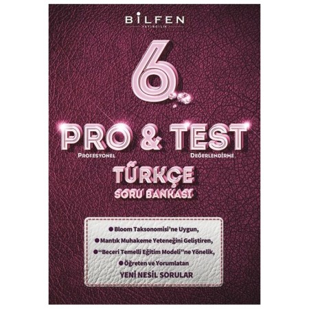 Bilfen Yayıncılık 6. Sınıf Türkçe ProTest Soru Bankası