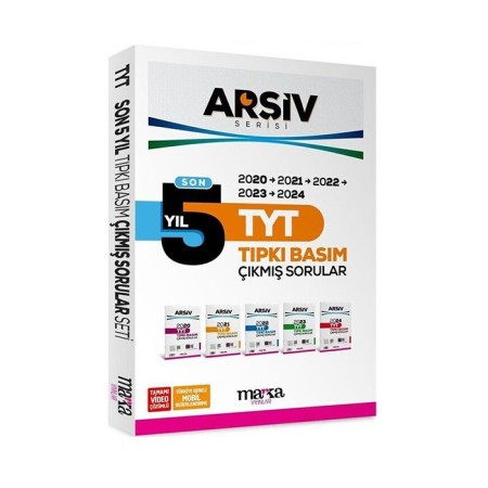 TYT Son 5 Yıl ARŞİV Serisi Tıpkı Basım Fasikül Fasikül Çıkmış Sorular Marka Yayınları
