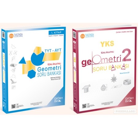 Üç Dört Beş 2026 TYT AYT Geometri 1. Kitap ve 2. Kitap