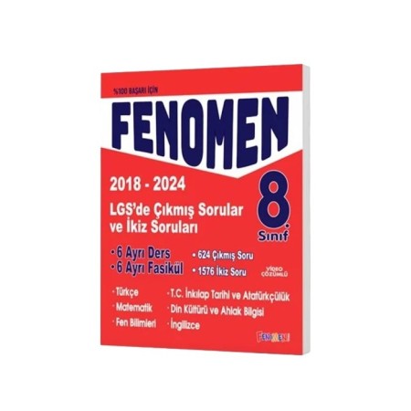 Fenomen LGS Çıkmış Sorular Ve İkiz Soruları Seti (6 Kitap) (2018-2024)