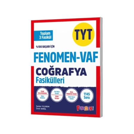 2025 Fenomen - VAF TYT Coğrafya Fasikül Seti