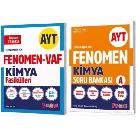 Fenomen AYT VAF Kimya ve Fenomen AYT Kimya Soru Bankası