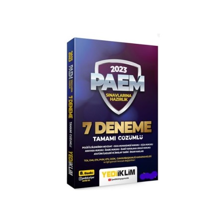 PAEM Sınavlarına Hazırlık Tamamı Çözümlü 7 Deneme