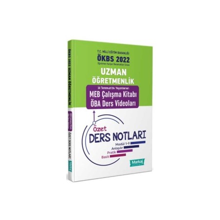 Uzman Öğretmenlik MEB Çalışma Kitabı ÖBA Ders Videoları Özet Ders Notları