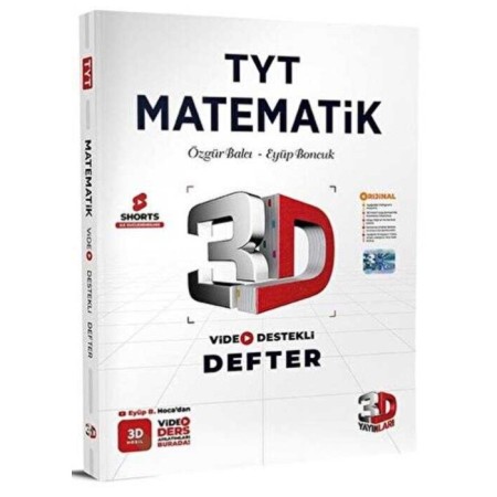 3D Yayınları TYT Matematik Video Destekli Defter